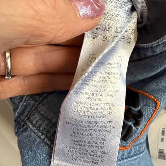 NWT Stella McCartney Kids Baby Printed Denim Overalls in Azure-Blue.  Size 3 Mon - Picture 11 of 14